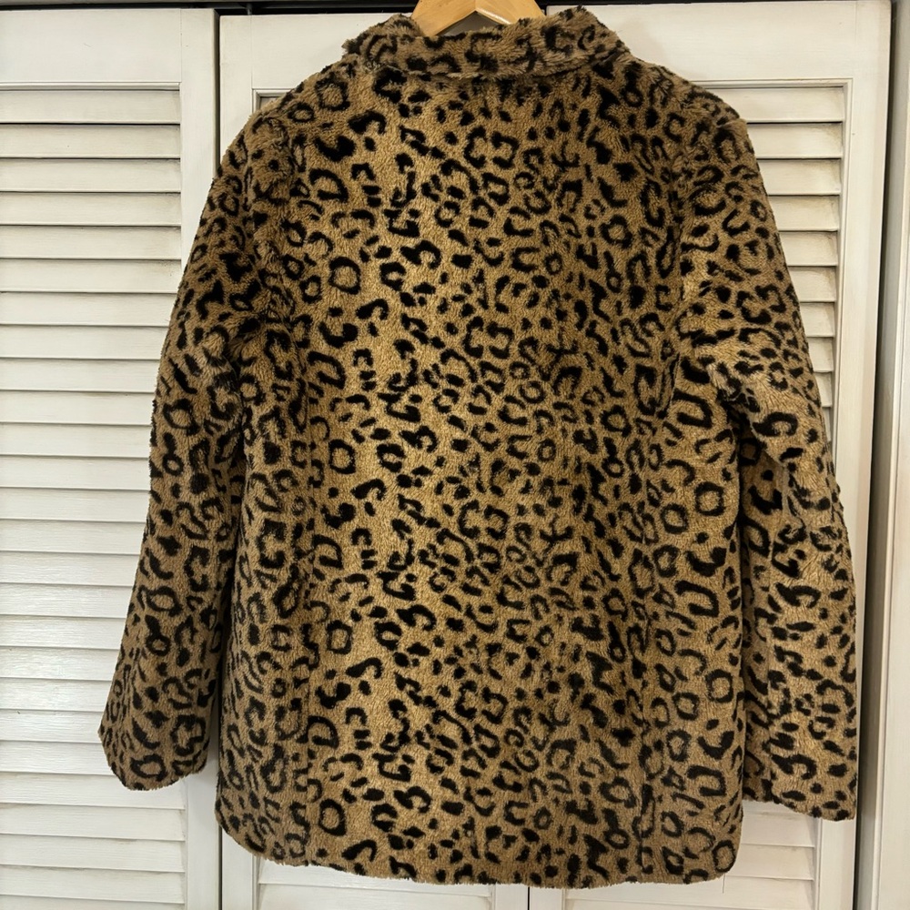 ✨ELLISON✨LUSH PLUSH LUXURY LEOPARD FAUX FUR JACKET-MEDIUM - Picture 7 of 7